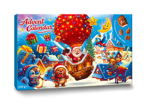 Chokolade julekalender med fyld