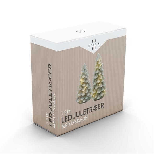 LED juletræer med lyskæde